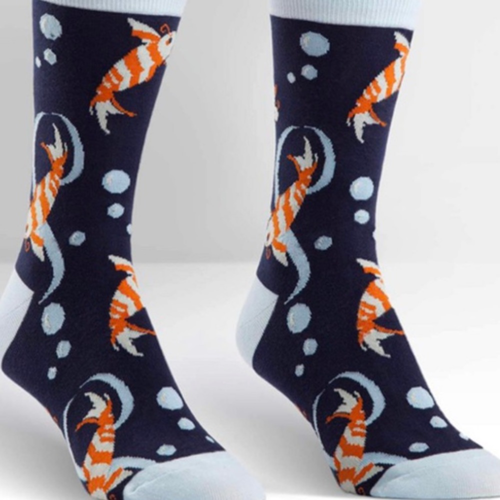 sock it to me koi fish socks